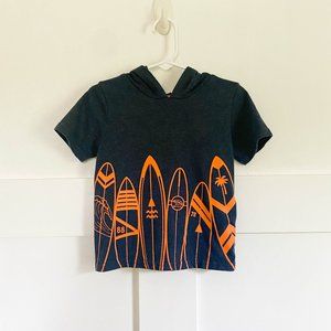 Boys 2T Short Sleeved Sweatshirt SurfBoards Cut Fall T-Shirt